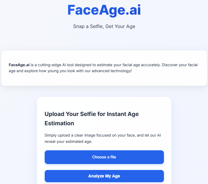 FaceAge AI