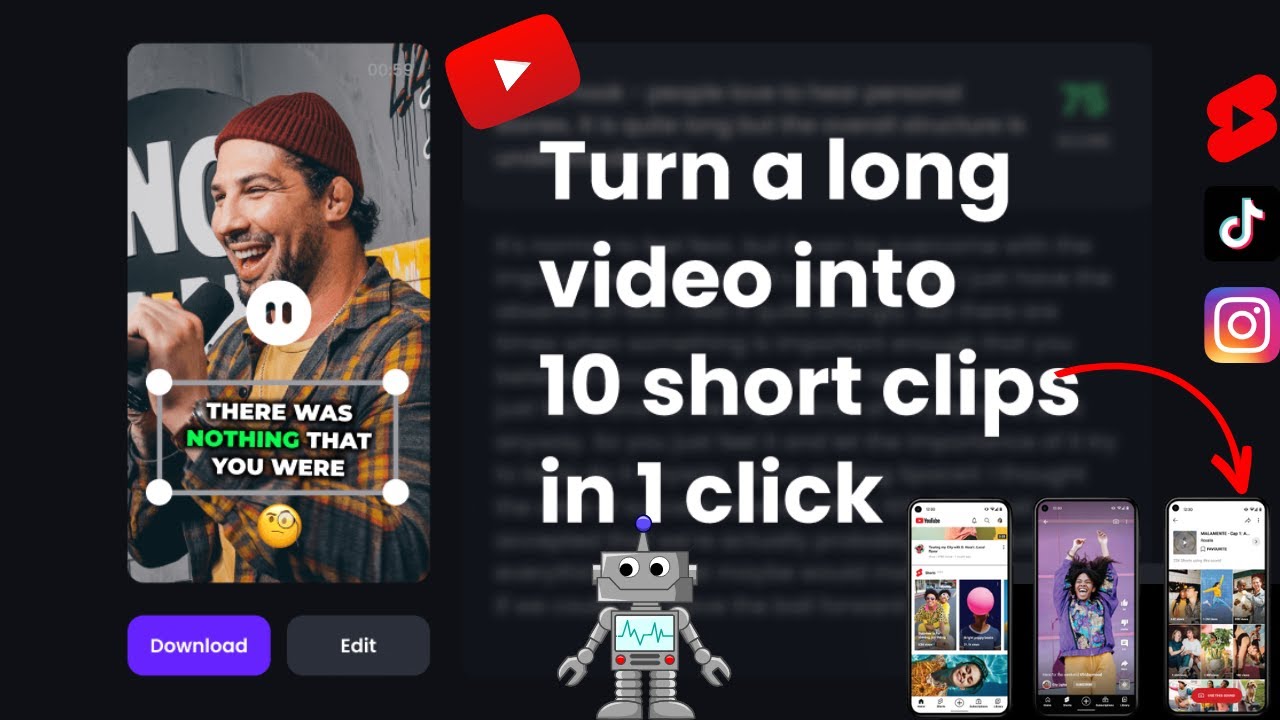 How to Turn Long Videos into Viral Shorts Using AI (Beginner’s Step-by-Step Guide) icon