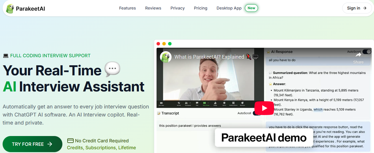 Parakeet AI